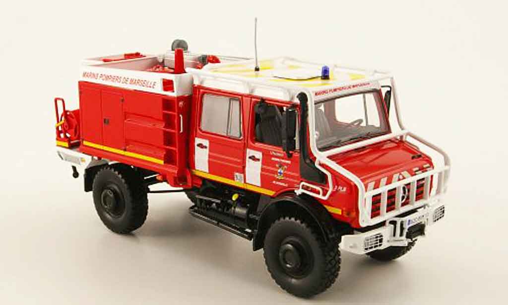 Mercedes Unimog 1/43 Norev U 5000 Pompiers de Marseille pompier modellino in miniatura