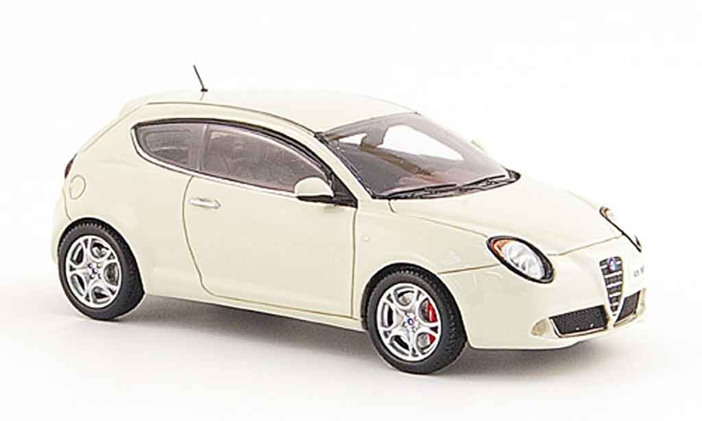 Alfa Romeo Mito 1/43 Provence Moulage bianco 2008 modellino in miniatura