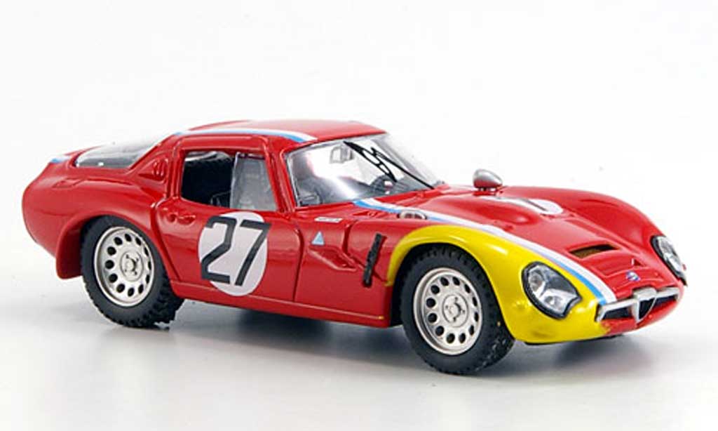 Alfa Romeo TZ2 1/43 Best No.27 Pilette Monza 1967 modellino in miniatura
