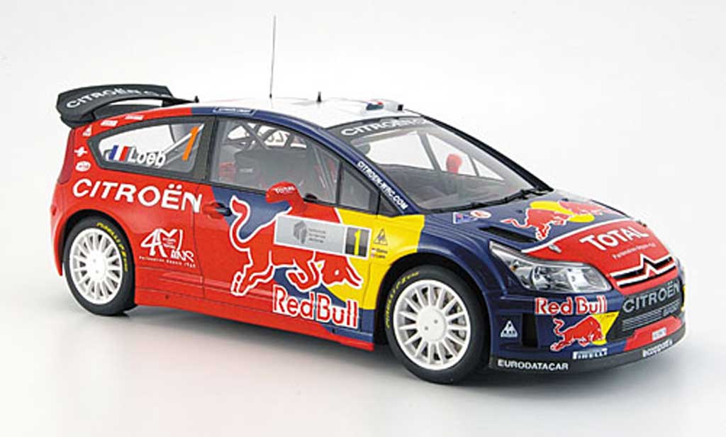 Citroen C4 WRC 1/18 Autoart WRC loeb/ elena no.1 sieger rallye argentin. 2008 modellino in miniatura