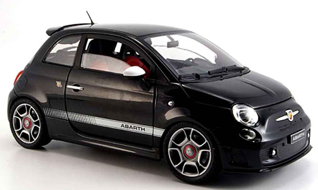 Fiat 500 Abarth 1/18 Mondo Motors Abarth nero 2008 modellino in miniatura
