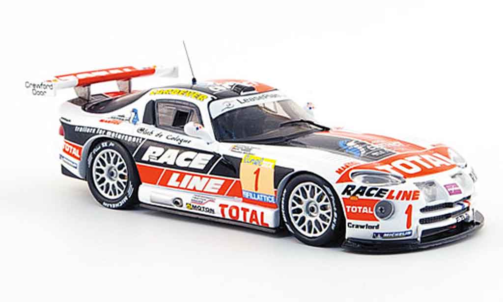 Dodge Viper GTS R 1/43 IXO GTS R No.1 Sieger 24 Std. Rennen SPA 2002 modellino in miniatura