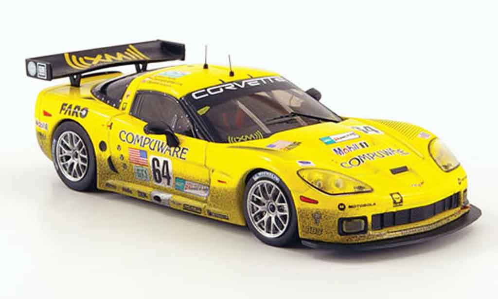 Chevrolet Corvette C6 1/43 IXO C6 R No.64Compuware 24h Le Mans 2007 modellino in miniatura