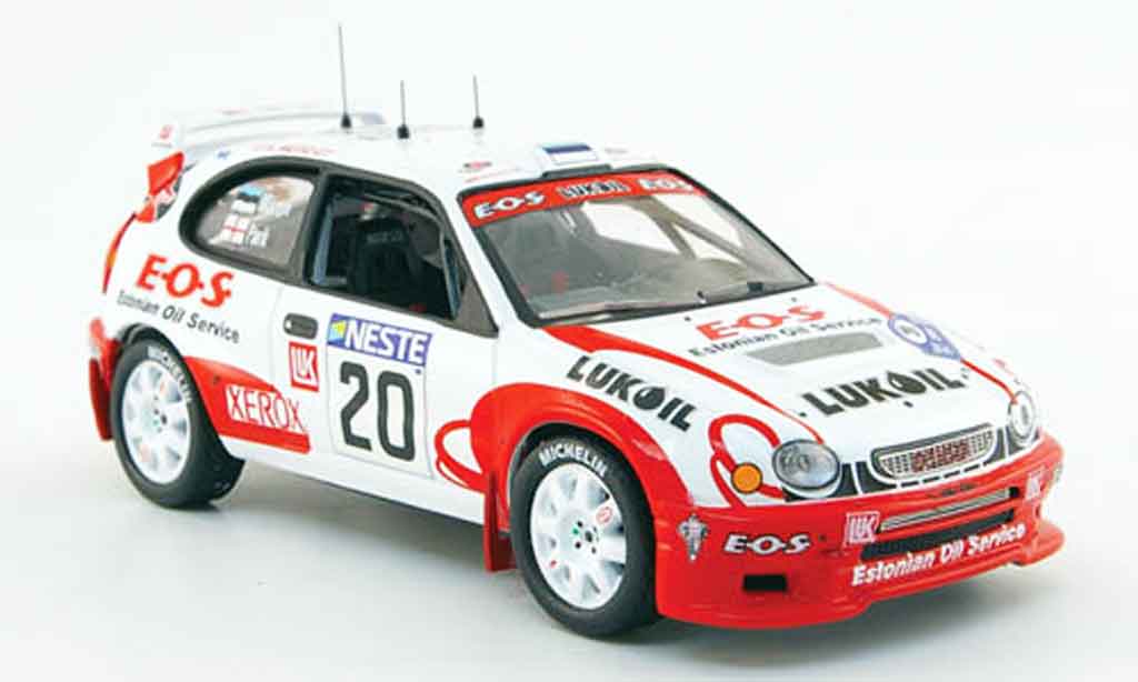 Toyota Corolla 1/43 IXO wrc no.20 lukoil e.o.s. rallye finland 2000 modellino in miniatura