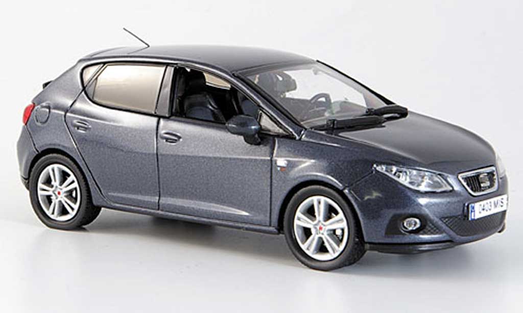 Seat Ibiza 1/43 J Collection nero-grigio 5-portes 2008 modellino in miniatura