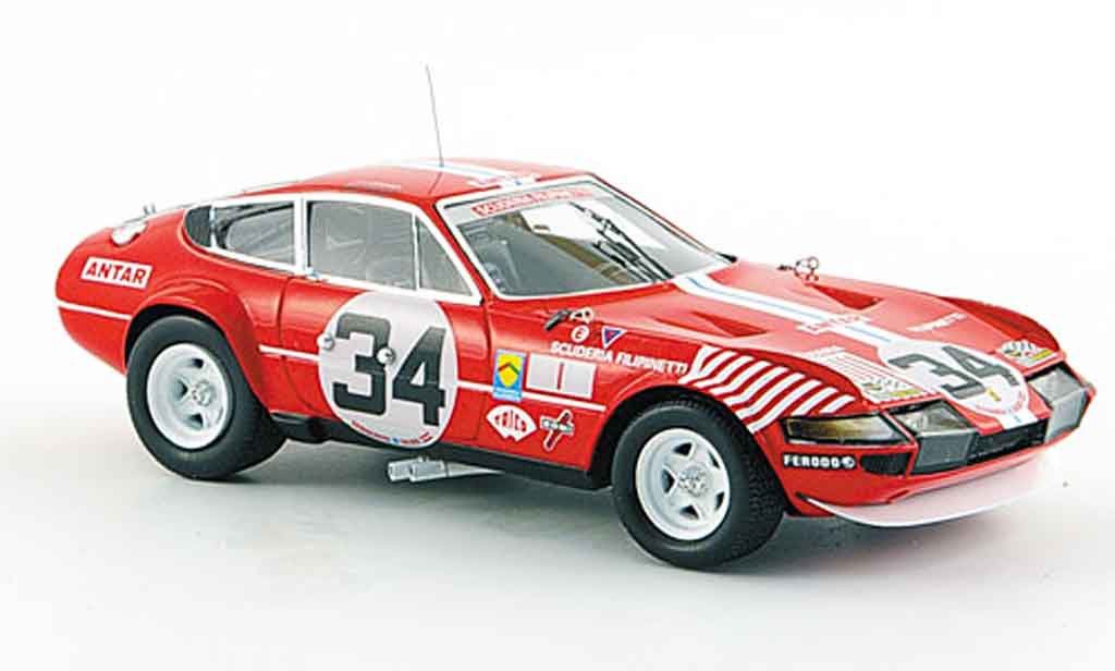 Ferrari 365 GTB/4 1/43 Red Line GTB/4 no.34 siebter le mans 1972 modellino in miniatura
