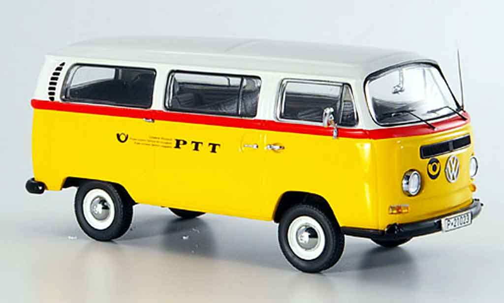 Volkswagen Combi 1/43 Schuco t2a bus ptt reisepost modellino in miniatura