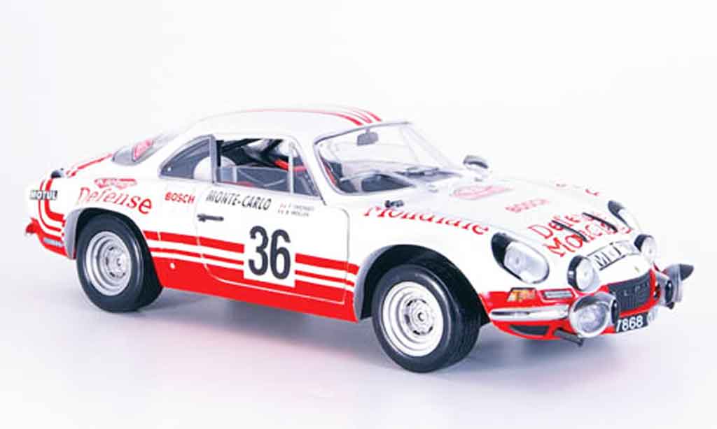 Alpine A110 1/18 Solido no.36 rallye monte carlo 1973 modellino in miniatura