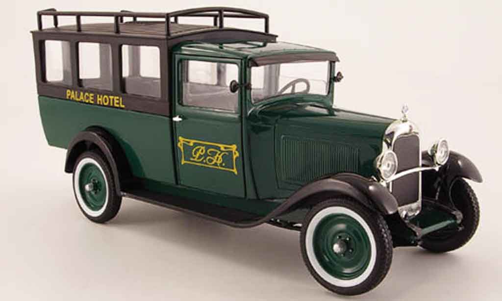 Citroen C4 1930 1/18 Solido 1930 f palace hotel grun/nero modellino in miniatura