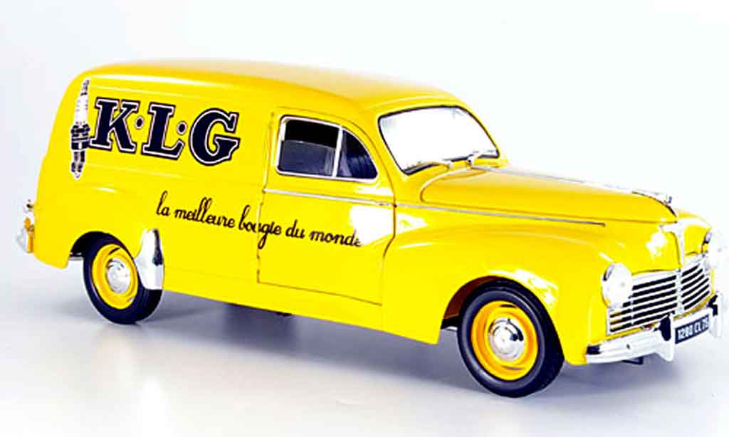 Peugeot 203 Fourgonette 1/18 Solido Fourgonette kombi klg giallo 1954 modellino in miniatura