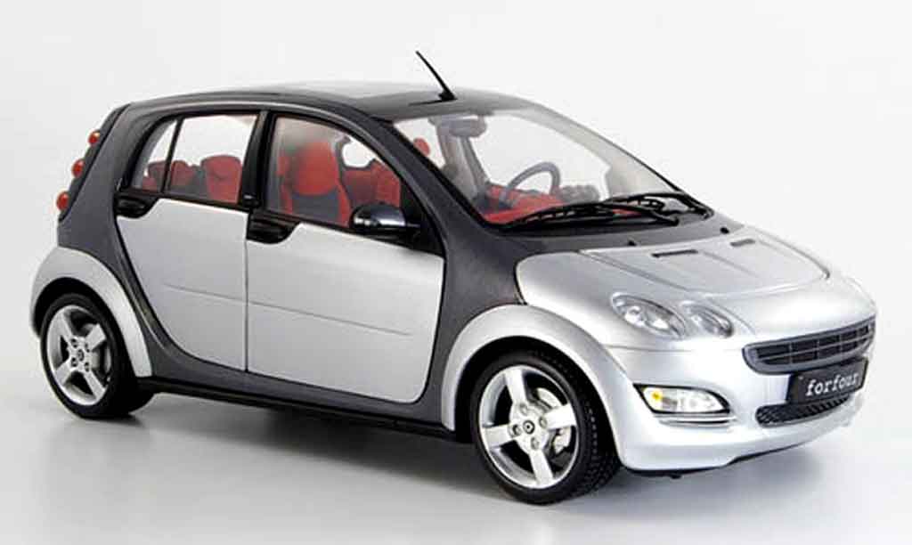 Smart ForFour 1/18 Kyosho grigio exklusiv 2004 modellino in miniatura