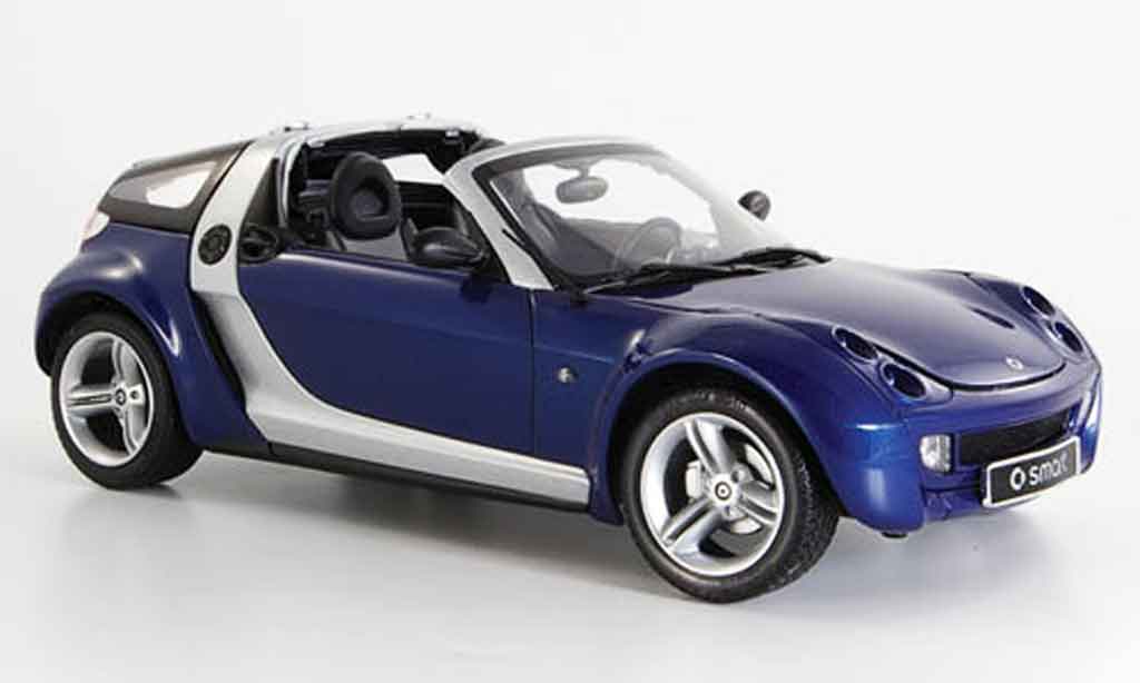 Smart Roadster 1/18 Kyosho coupe blu 2003 modellino in miniatura