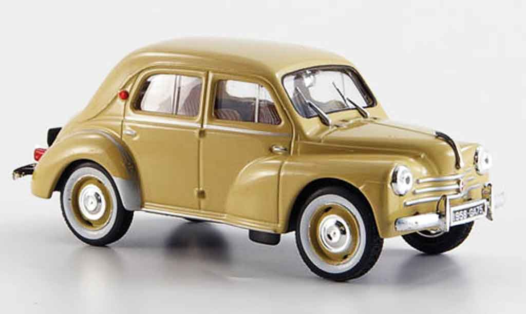 Renault 4CV 1/43 Eligor sport r 1062 beige 1958 modellino in miniatura