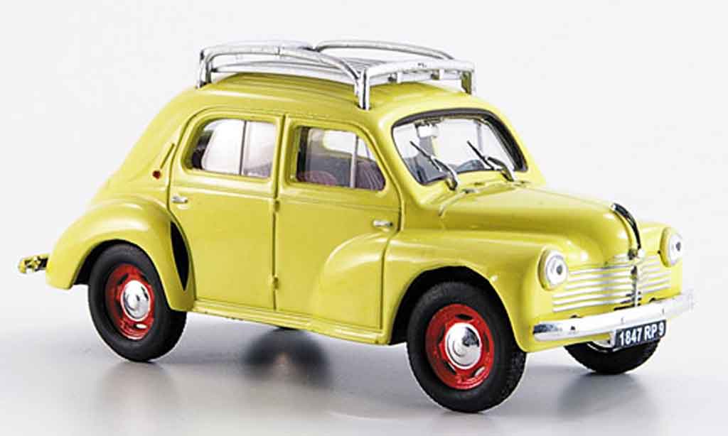 Renault 4CV 1/43 Eligor r 1060 avec barres de toit 1947 modellino in miniatura
