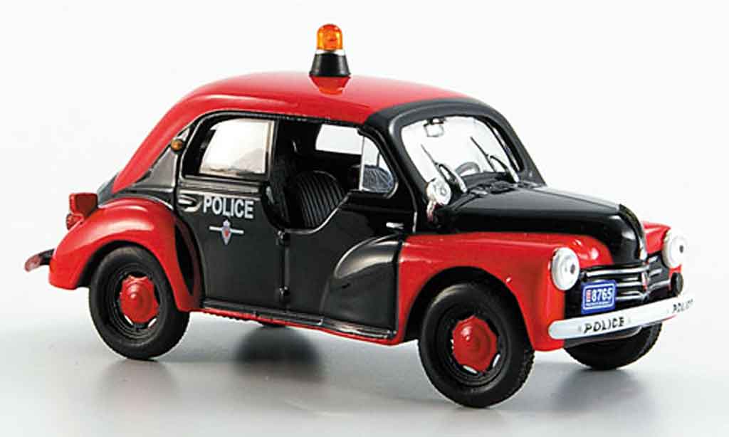 Renault 4CV 1/43 Eligor police r1062 1956 modellino in miniatura