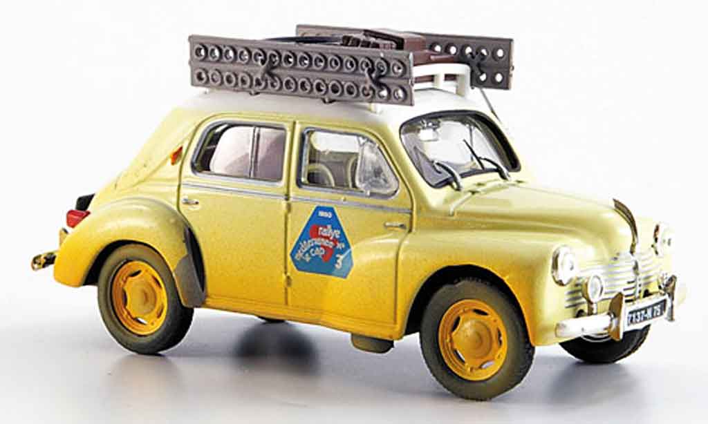 Renault 4CV 1/43 Eligor rallye mediteranee 1950 modellino in miniatura