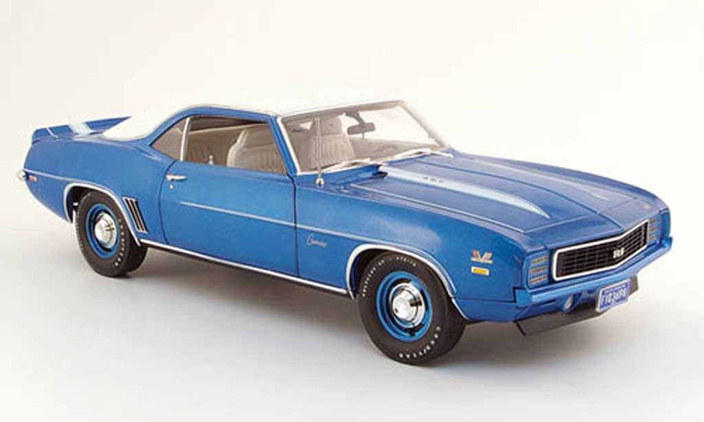 Chevrolet Camaro ZL1 1/18 Highway 61 ZL1 zl-1 copo rs 427 blu bianco 1969 modellino in miniatura