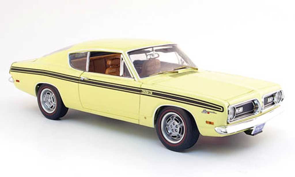 Plymouth Barracuda 1969 1/18 Highway 61 1969 formula s 383 giallo modellino in miniatura