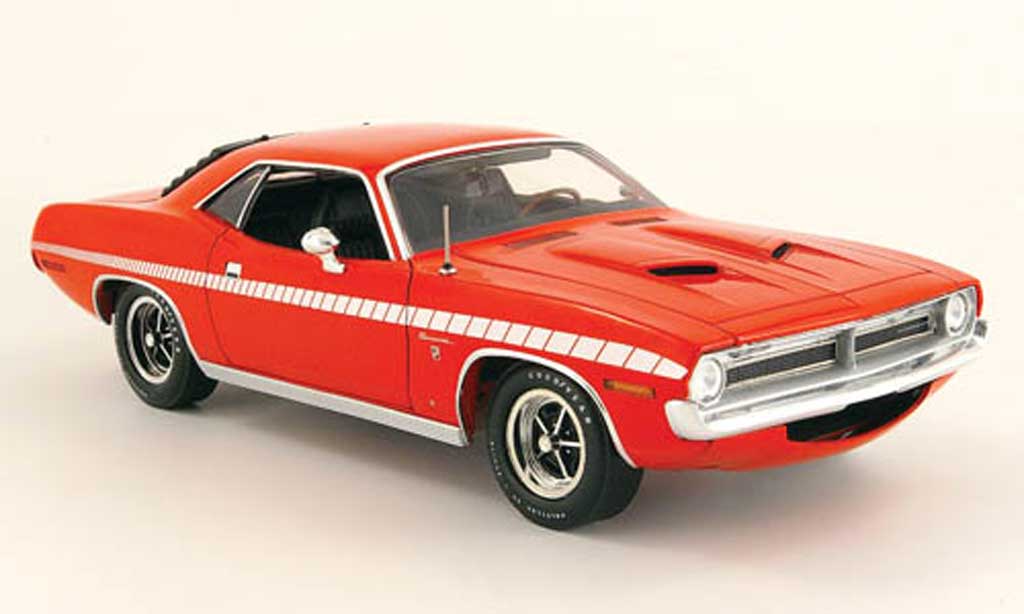 Plymouth Gran Barracuda 1/18 Highway 61 rosso 1970 modellino in miniatura