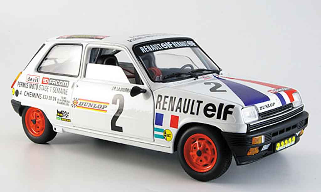 Renault 5 Alpine 1/18 Solido Alpine no.2 lajournade 1977 modellino in miniatura