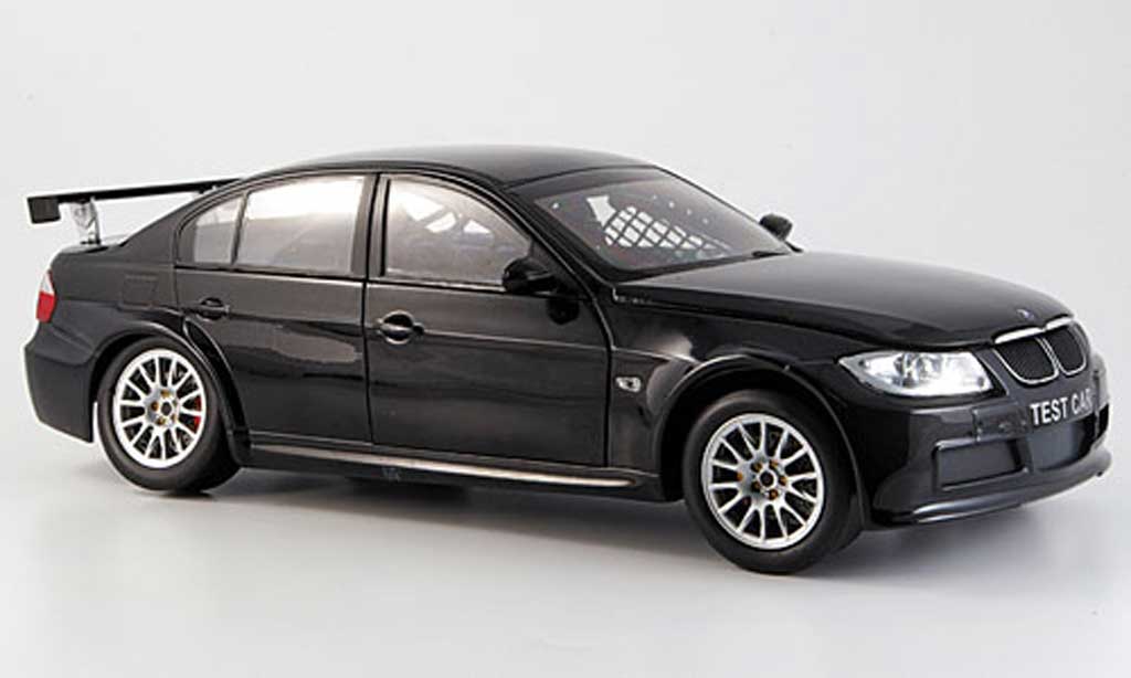 Bmw 320 E90 1/18 Guiloy E90 si nero WTCC test car modellino in miniatura