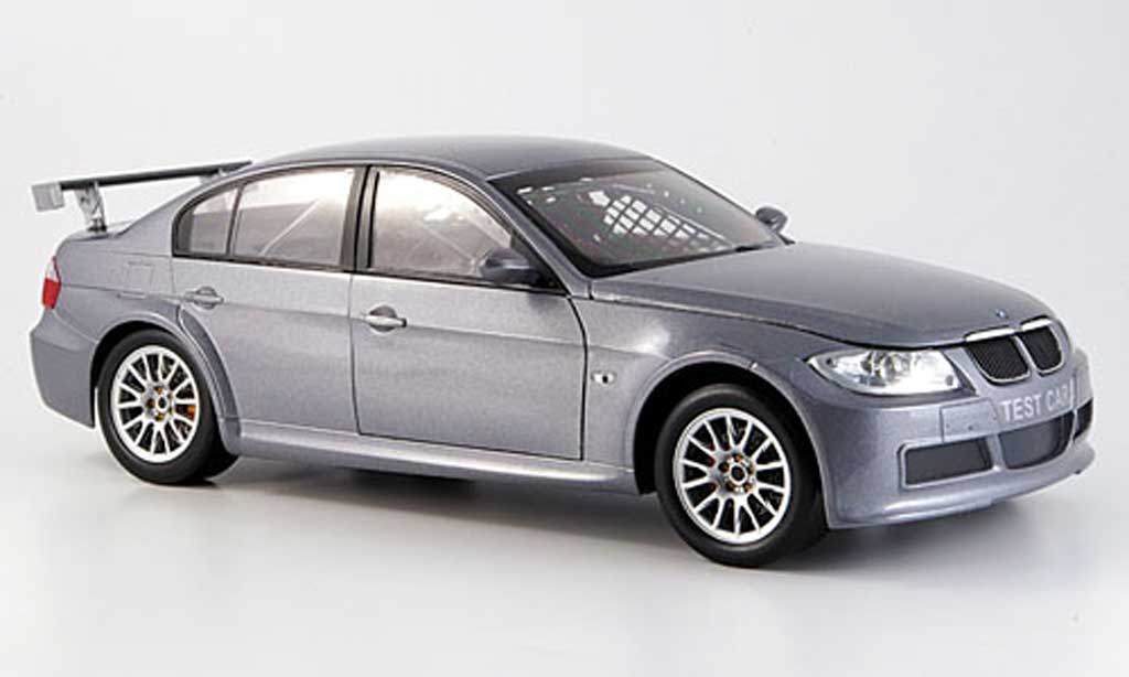Bmw 320 E90 1/18 Guiloy E90 si grigio WTCC test car modellino in miniatura