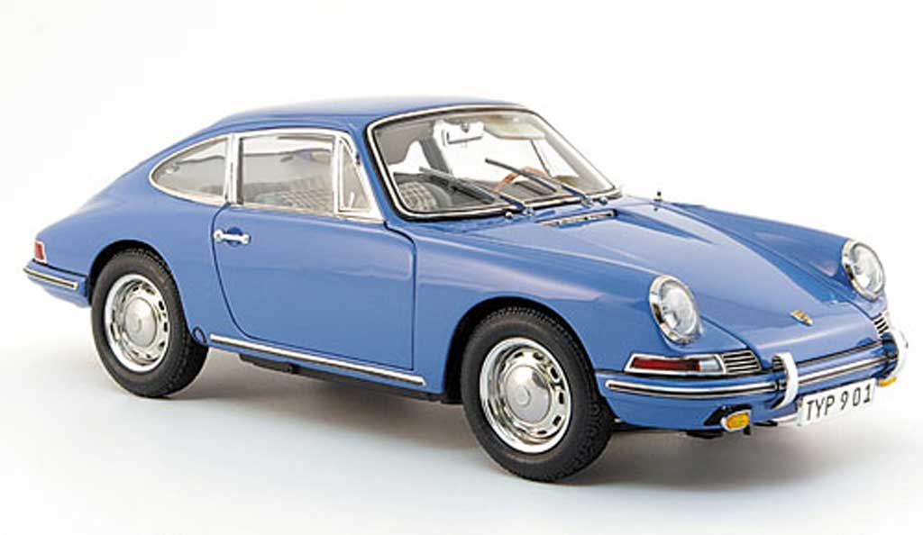 Porsche 901 1964 1/18 CMC 1964 (serie) blu innenausstattung grigio modellino in miniatura