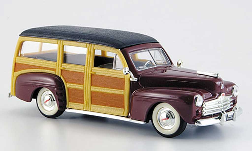 Ford Woody 1/43 Yat Ming marroneee/nero 1948 modellino in miniatura
