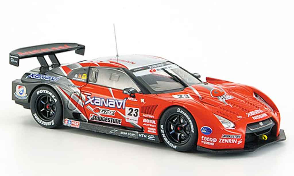 Nissan Skyline R35 1/43 Ebbro JGTC R35 GT R Xanavi Nismo No.23 Fuji Super GT 2008 modellino in miniatura