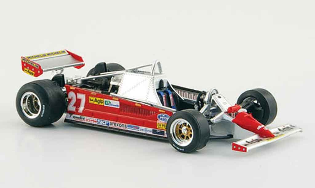 Ferrari 126 1981 1/43 Brumm 1981 CK turbo no.27 g.villeneuve gp monaco modellino in miniatura