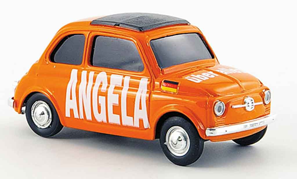 Fiat 500 1/43 Brumm Angela uber alles modellino in miniatura
