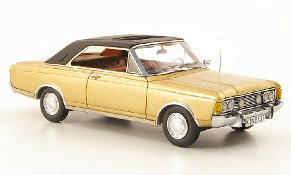 Ford Taunus 1971 1/43 Neo 1971 (P7b) 20M Coupe dore/nero modellino in miniatura