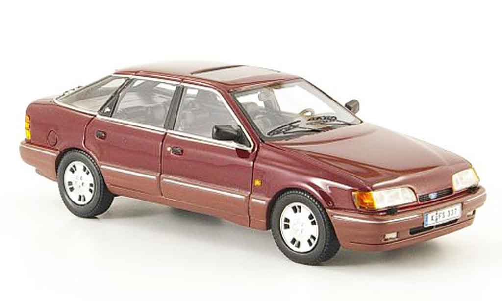 Ford Scorpio MK1 1/43 Neo MK1 rosso 1986 modellino in miniatura