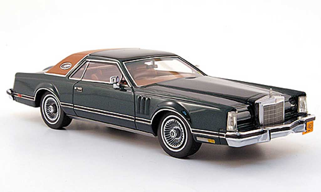 Lincoln Continental 1978 1/43 Neo 1978 Mark V nero-vert modellino in miniatura
