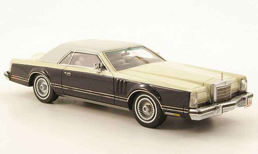 Lincoln Continental 1979 1/43 Neo 1979 Mark V blu/creme/bianco modellino in miniatura