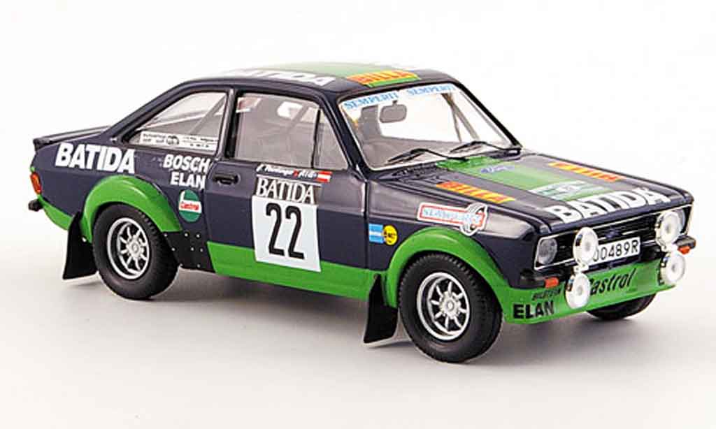 Ford Escort MK2 1/43 Trofeu MK2 BDA No.22 Batida Janner Rally 1980 modellino in miniatura