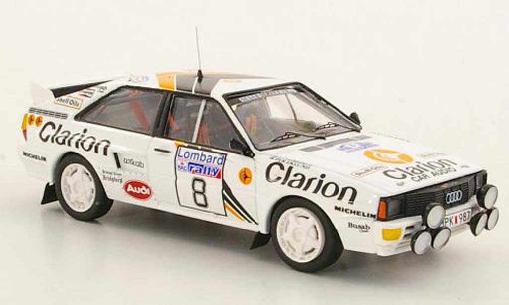 Audi Quattro 1/43 Trofeu No.8 Clarion Rally Grossbritannien 1985 modellino in miniatura
