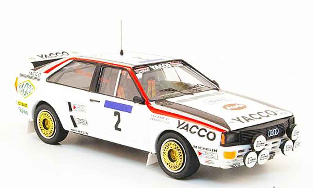 Audi Quattro 1/43 Trofeu No.2 Yacco Tour de France Auto 1984 modellino in miniatura
