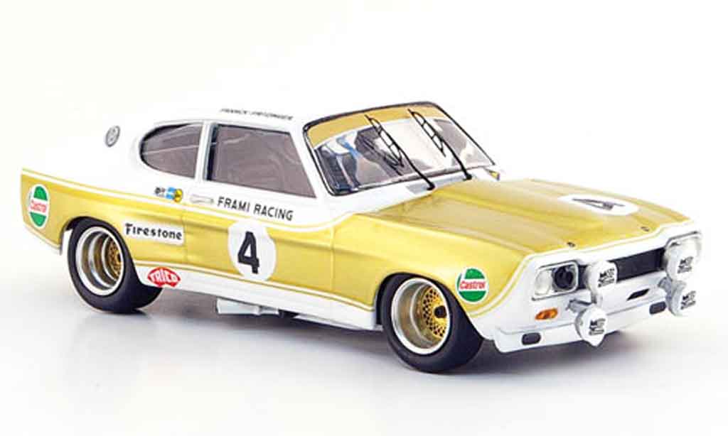 Ford Capri 1/43 Trofeu MK I 2600 No.4 Kent 24h Spa 1972 modellino in miniatura
