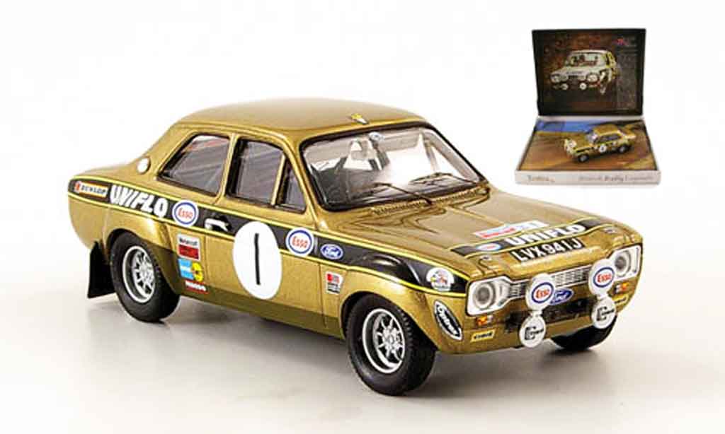Ford Escort MK1 1/43 Trofeu MK1 No.1 Uniflo Sieger Dunkeries Rally 1972 modellino in miniatura