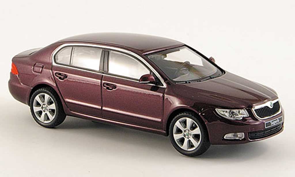 Skoda Superb 2009 1/43 Abrex 2009 II rosso modellino in miniatura