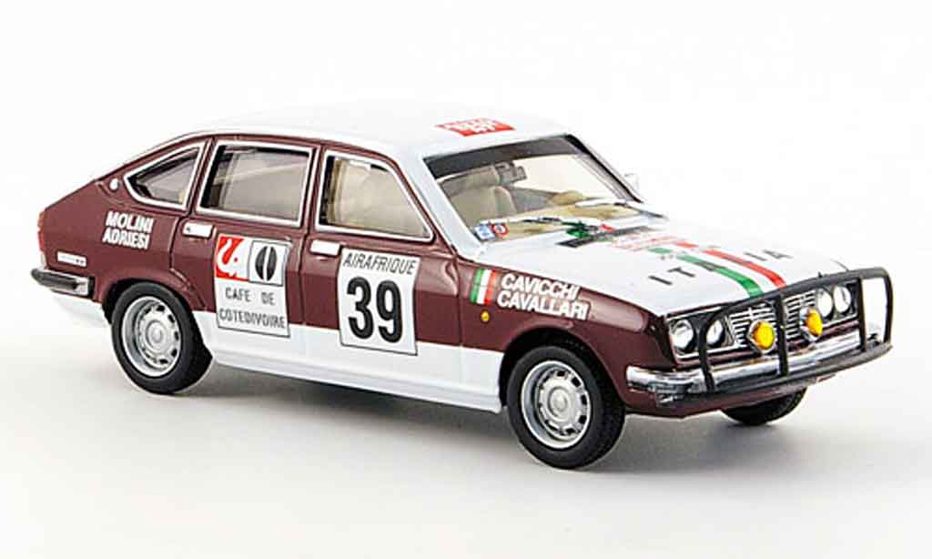 Lancia Beta berline 1/43 Pego berline no.39 italia rallye bandama 1973 modellino in miniatura