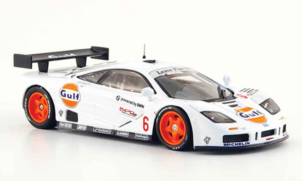 McLaren F1 1/43 IXO GTR No.6 Gulf BPR Paul Ricard 1996 modellino in miniatura