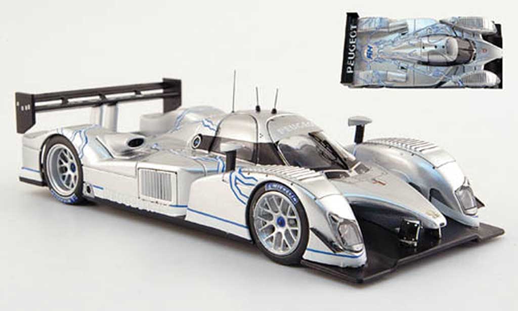 Peugeot 908 2008 1/43 IXO 2008 Hybride Prasentation modellino in miniatura
