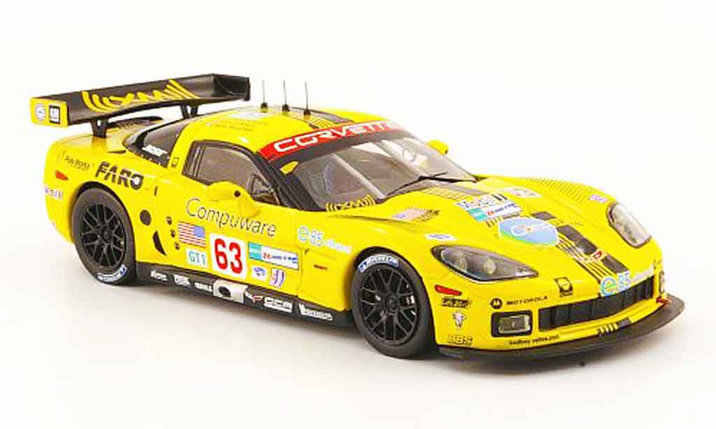 Chevrolet Corvette C6 1/43 IXO C6 R No.63 Compuware 24h Le Mans 2008 modellino in miniatura