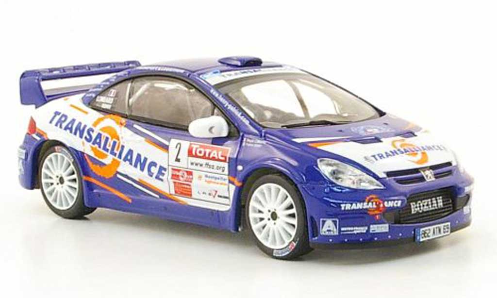 Peugeot 307 WRC 1/43 IXO WRC No.2 Transalliance Rally Cevennes 2007 modellino in miniatura