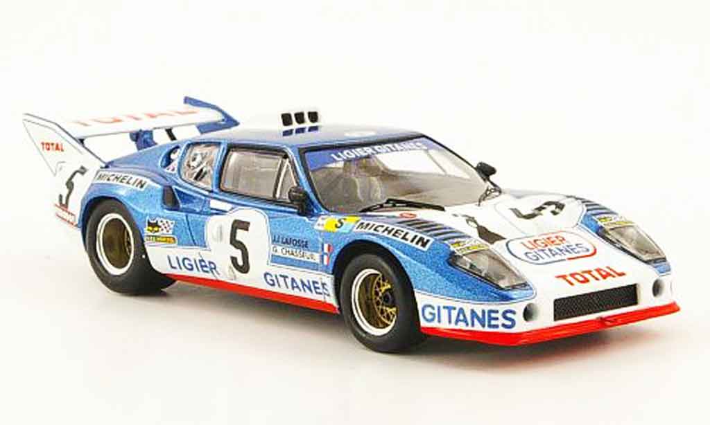 Ligier JS2 1/43 IXO No.5 Total 24h Le Mans 1975 modellino in miniatura