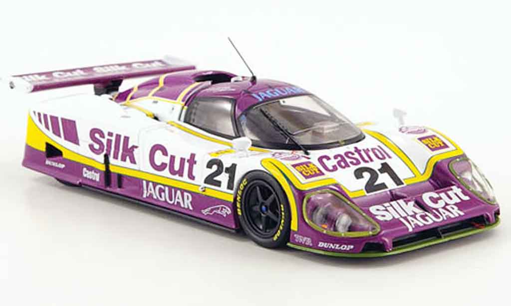 Jaguar XJ R9 1/43 IXO R9 no.21 silk cut 24h le mans 1988 modellino in miniatura