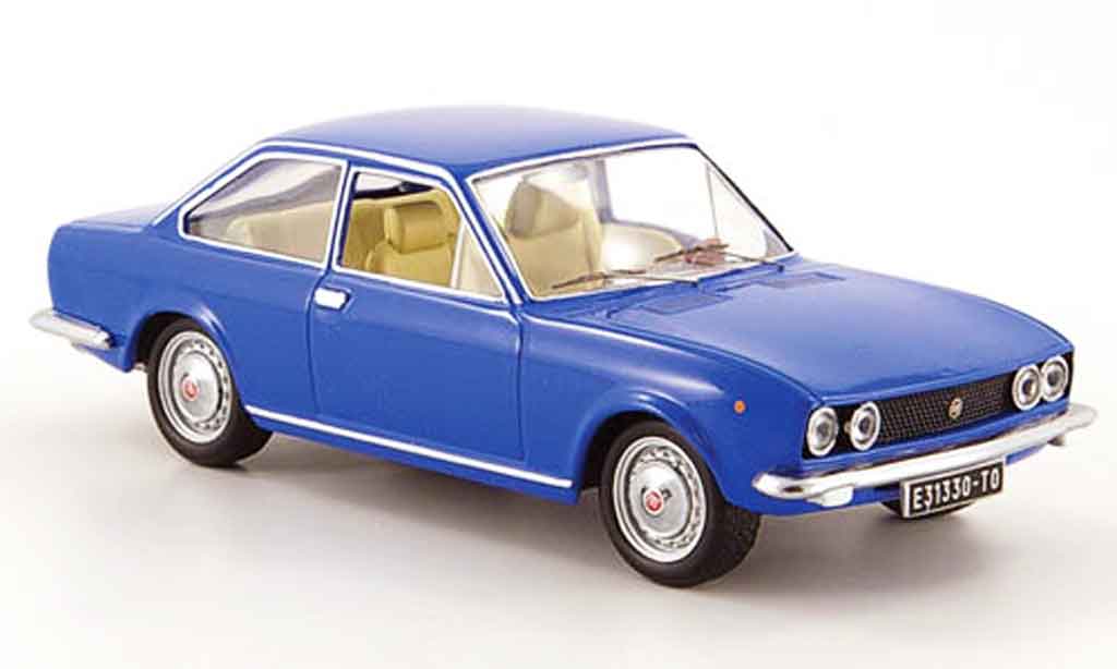 Fiat 124 1/43 IXO Coupe blu 1971 modellino in miniatura