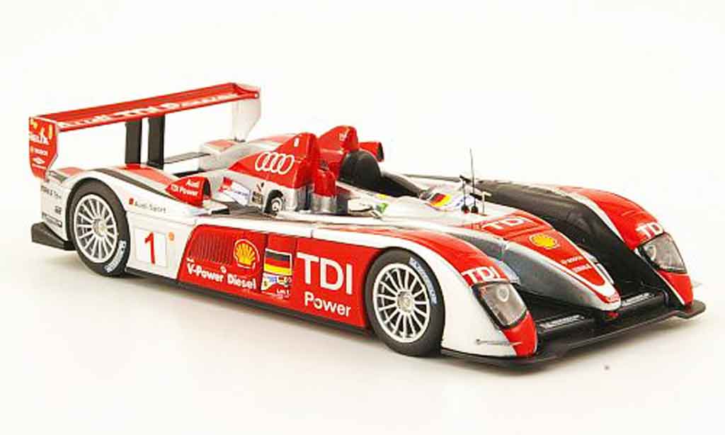 Audi R10 2008 1/43 IXO 2008 TDI No.1 Biela Pirro Werner 24h Le Mans 2008 modellino in miniatura
